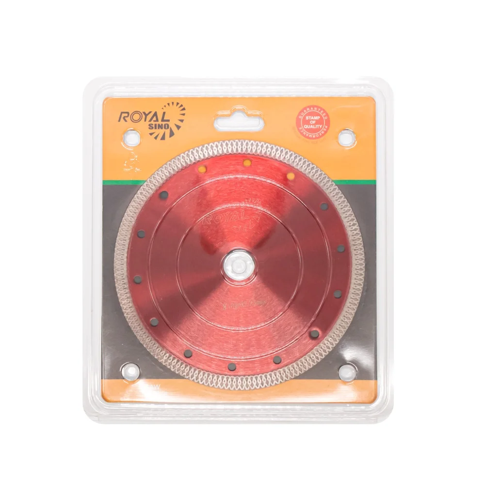 Royal Sino Oem High-end Quality Diamond Disc 115/125/180/230mm Mesh Thin Turbo Cutting Saw Blade For Porcelain Tile Cut Disc