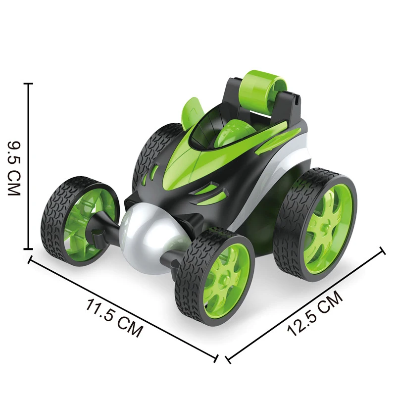 Electric Radio Control Dump Truck Toy Double-sided Stunt Car 360 Degree Rolling Dumper For Kids Gifts