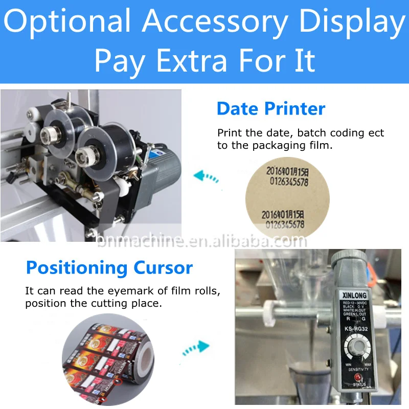 Back \/Side Seal Packaging Machine Automatic Rice Spices Powder Tea peanut kernels \/ coffee powder small packaging machine BN