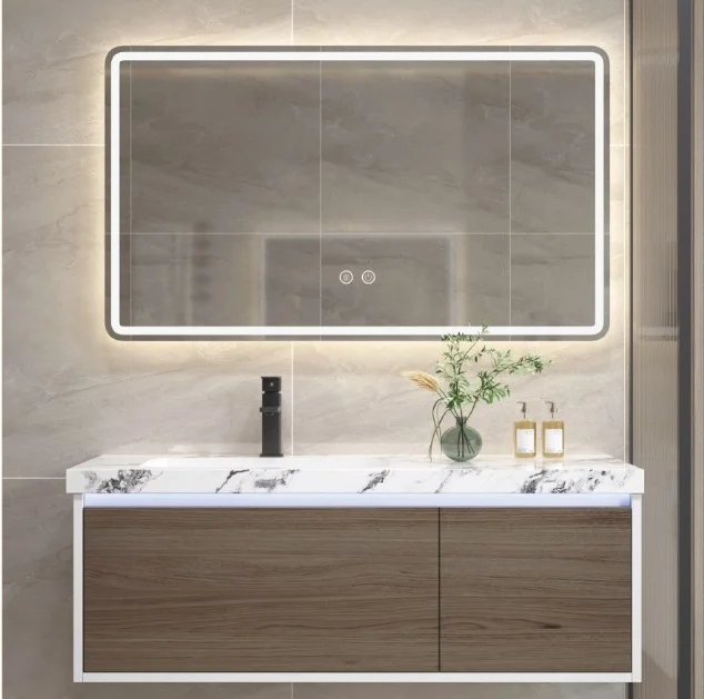 Modern Bathroom Furniture Sets with intelligent Mirror Bathroom Furniture European Bathroom Vanity With Sink
