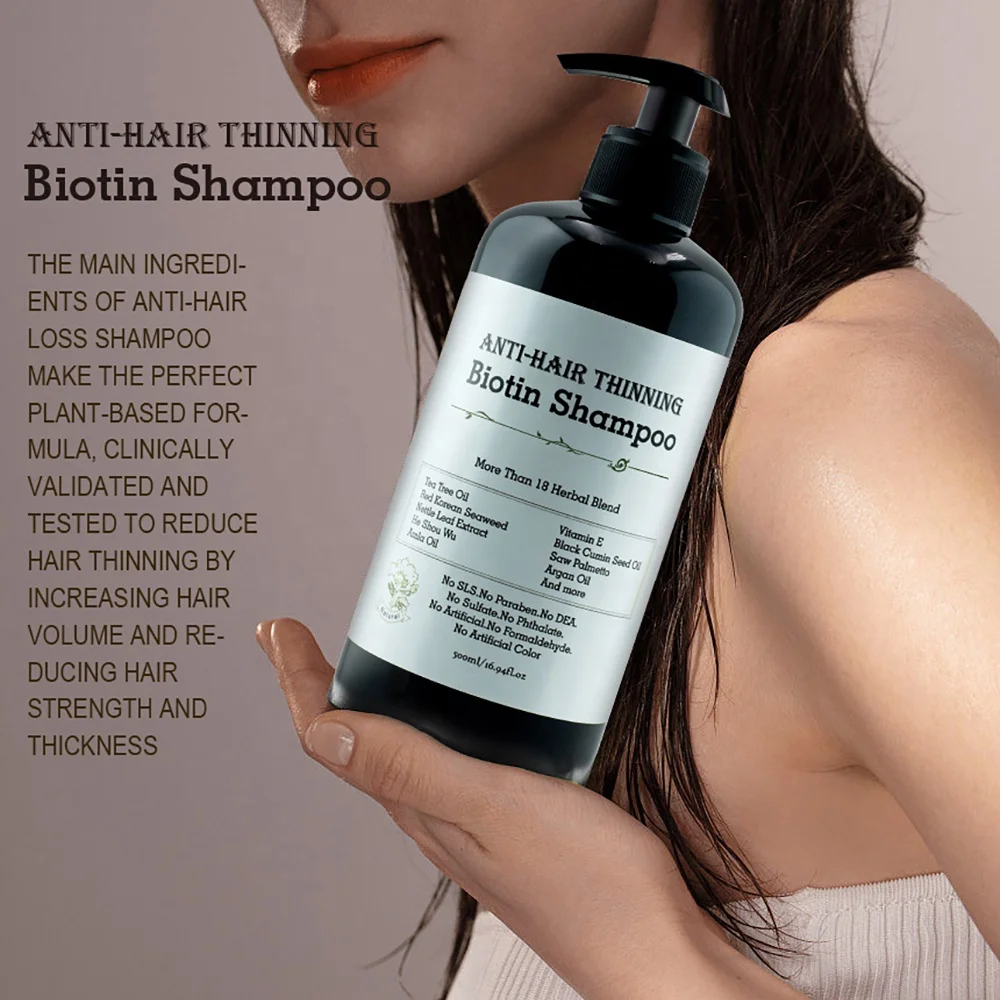 Hot Sale Shampoo OEM ODM Wholesale Shampoo With Biotin And Collagen Hair Growth Anti-hair Loss Shampoo