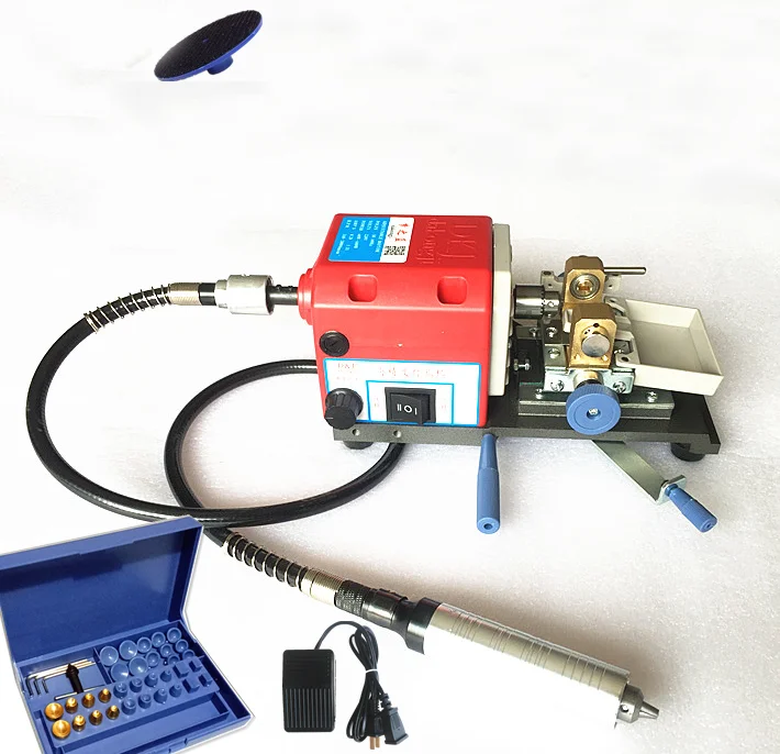High Precision Buddha Bead Punching Machine Big Power Pearl Drilling Machine with Shaft Handpiece
