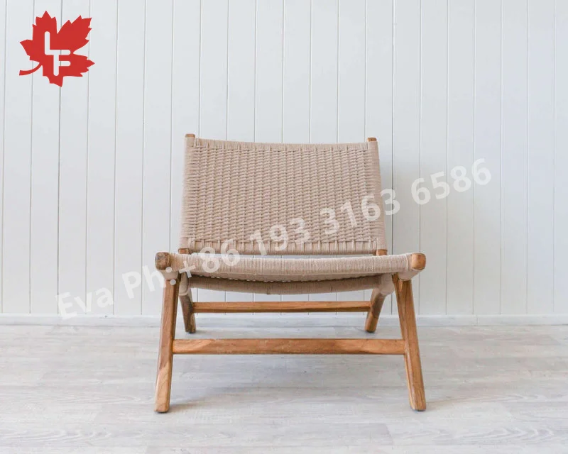 Design Furniture Folding Chair Woodworking With Woven Rattan Top Quality Customizable Papasan Folding Chair