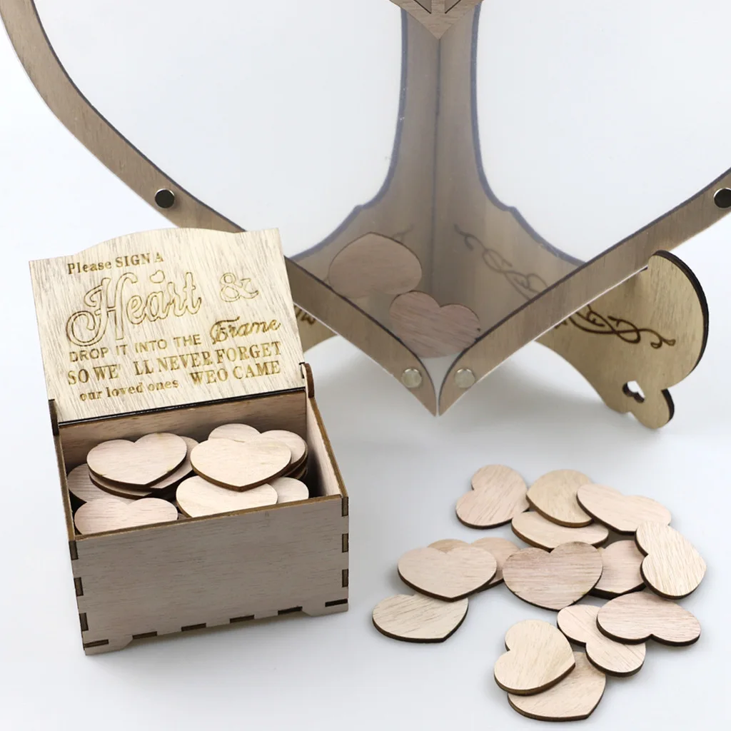 sublimation blank Wedding Guest Book Alternative MDF Wedding Sign for Wedding Decor Welcome Sign