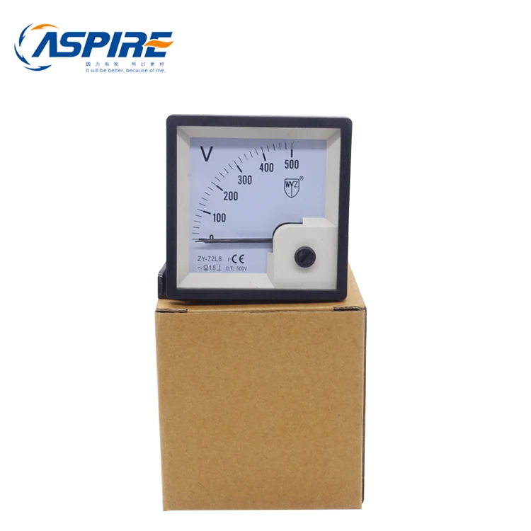 
72*72mm Series Digital Analog DC Voltage Meter DC 0-500V Voltmeter 