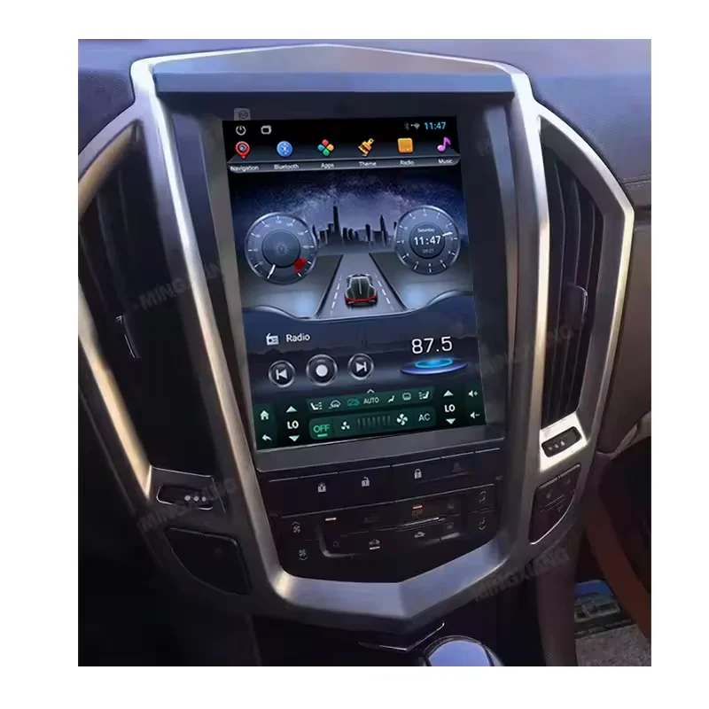 Strongseed  carplay Android auto navigator for Tesla style Cadillac SRX 2009-2012 vertical screen car gps dvd radio player