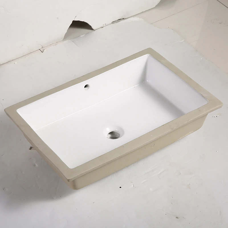 UR2511T Sanitary Ware Undermount Bathroom Hand Washing Sink Under Counter Installation Ceramic Washbasin