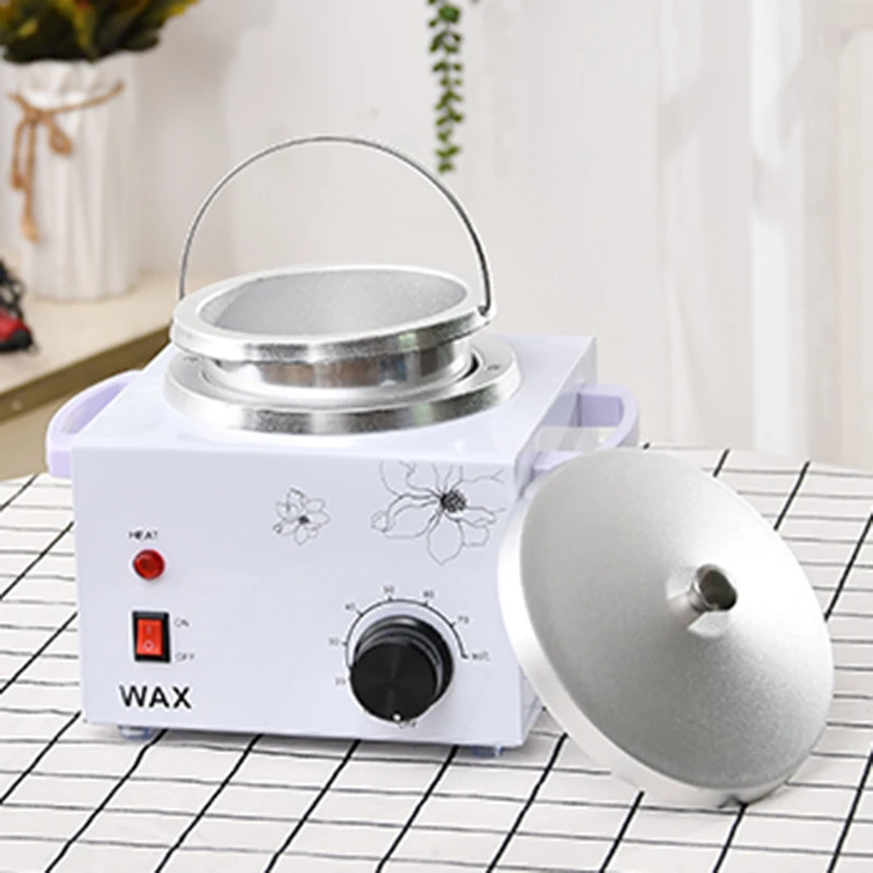 Wax Warmer Heater Set Hair Removal Wax-melt Machine Waxing Kit Beans Depilatory Paraffin 10 Wood Sticks Calentador