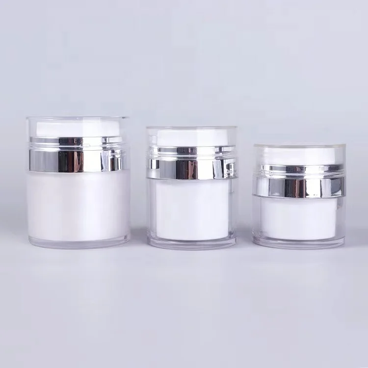 15g 30g 50g acrylic vacuum airless cream jar cosmetic face skin care cream packaging