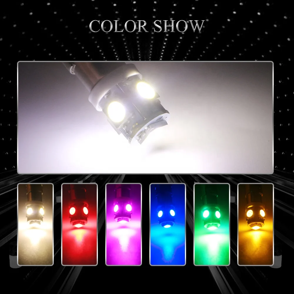 BA9S LED Bulb LED T11 H6W Canbus Car Interior Lights Turn Signal License Plate Lamp 12V Auto White Blue