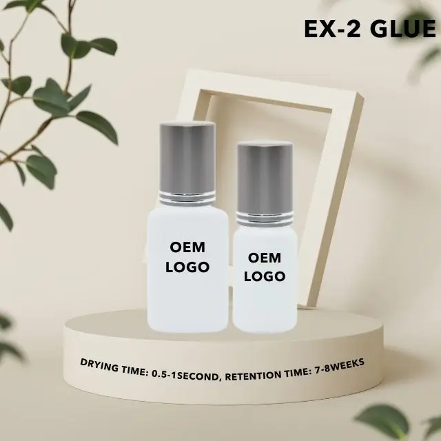 Gorgeous Glamour Korean Eyelash Extension Custom Private Label Adhesive Manufacturer EX-2 Wholesale Supply Reasonable Price