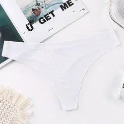 young girls pink thong briefs female tanga g string 4XL women seamless micro thong models T Back spandex Thong underwear