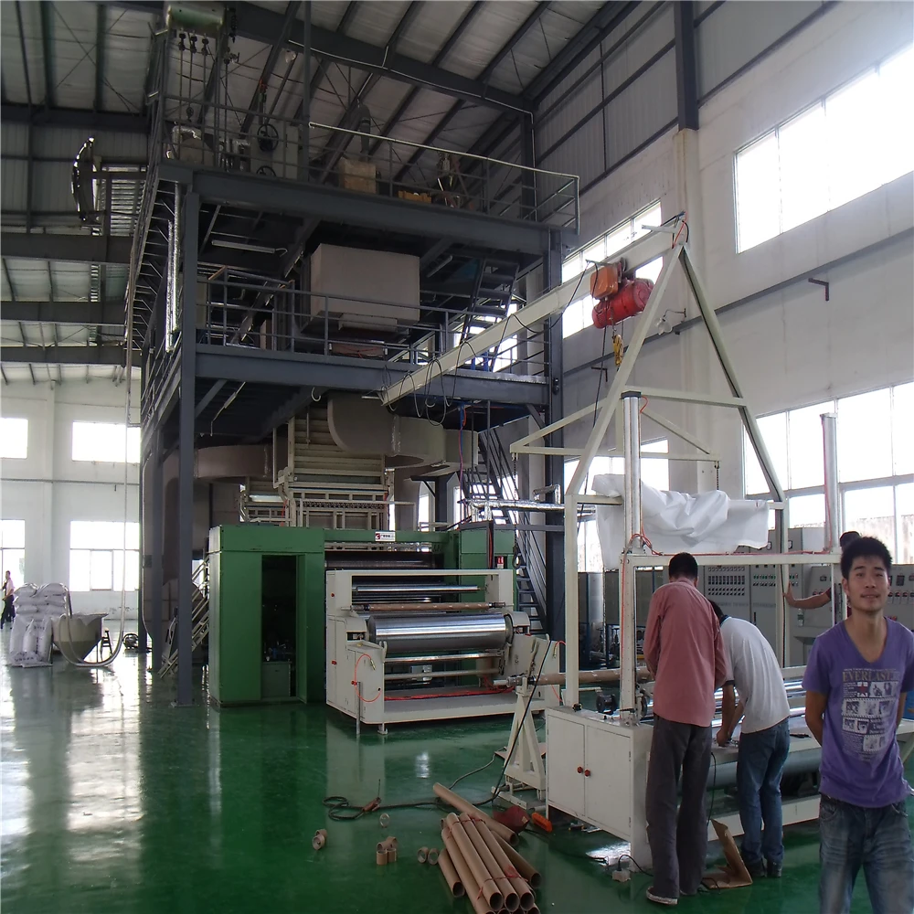 
AZX-1600-2400-3200mm PP Single beam Spunbonded Nonwoven Fabric Making Machine and non woven textile machine price 