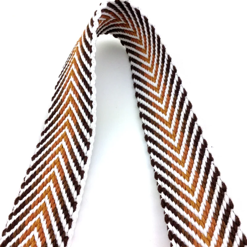 REWIN Bulk Custom Ethnic Style Herringbone Pattern Woven Cotton Boho Tassel Belts for Lady