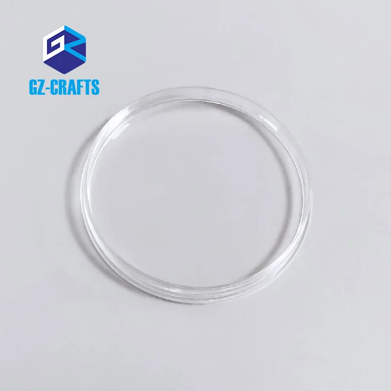 Round Coin Protector Box 60mm Plastic Coin Capsules Clear Coin Round Storage Plastic Boxes