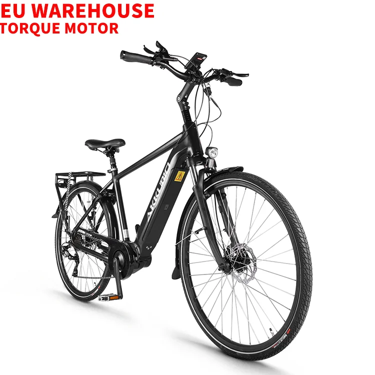 Akkubici bafang torque sensor mid drive motor bicycle electric e-bike  250w electric city bike eu warehouse
