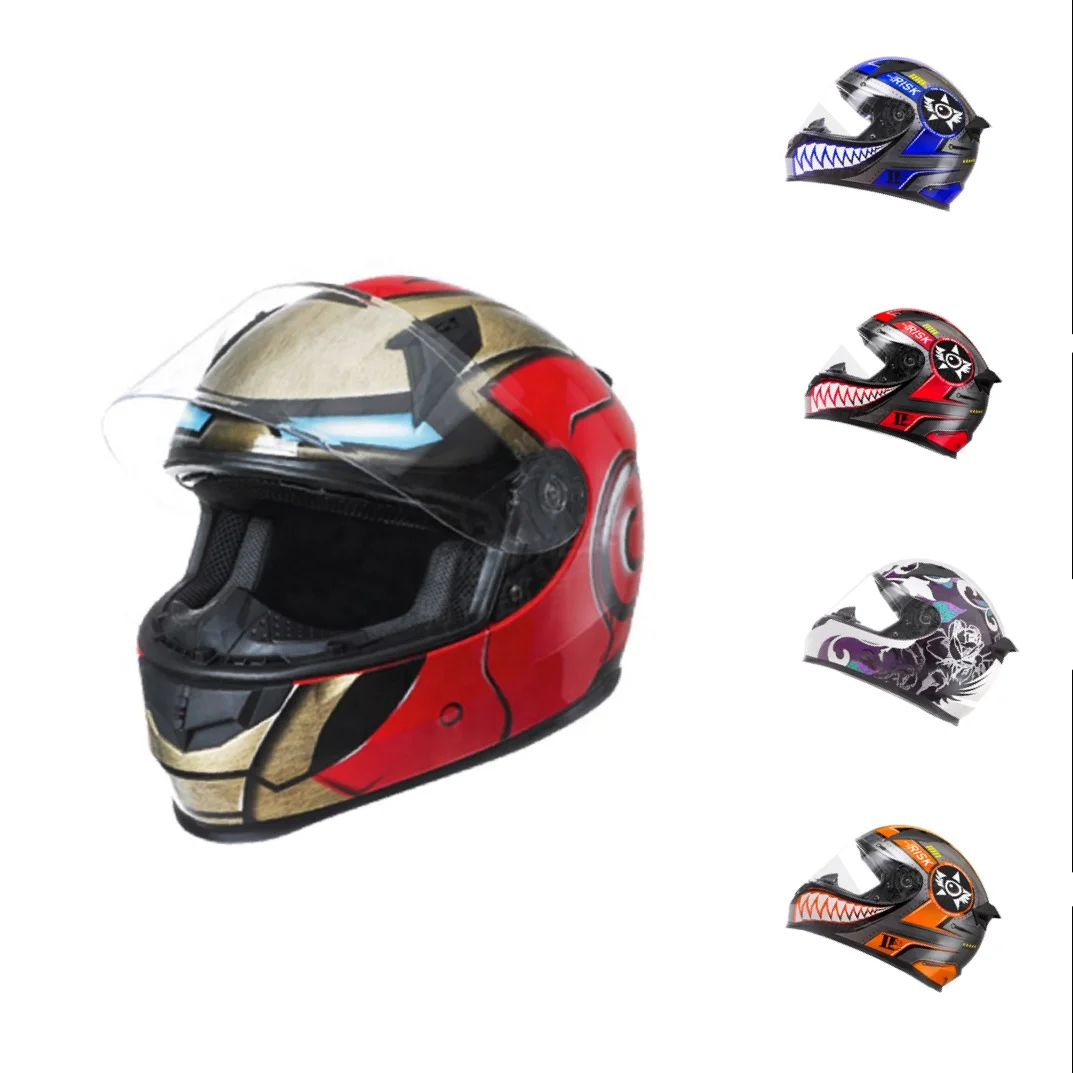 Wholesale motorcycle helmets full face helmet racing man casco para
