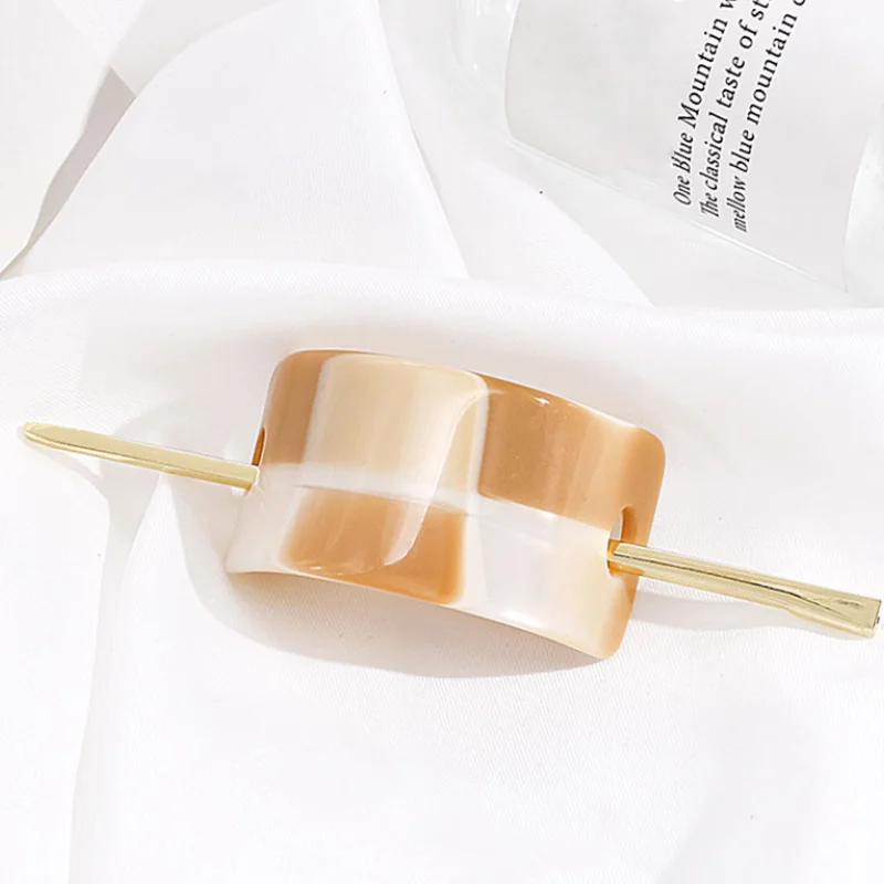 2022 trendy fashion womens hair clip hairpin barrette hair slides accessories hairsticks custom acetate hair sticks pin