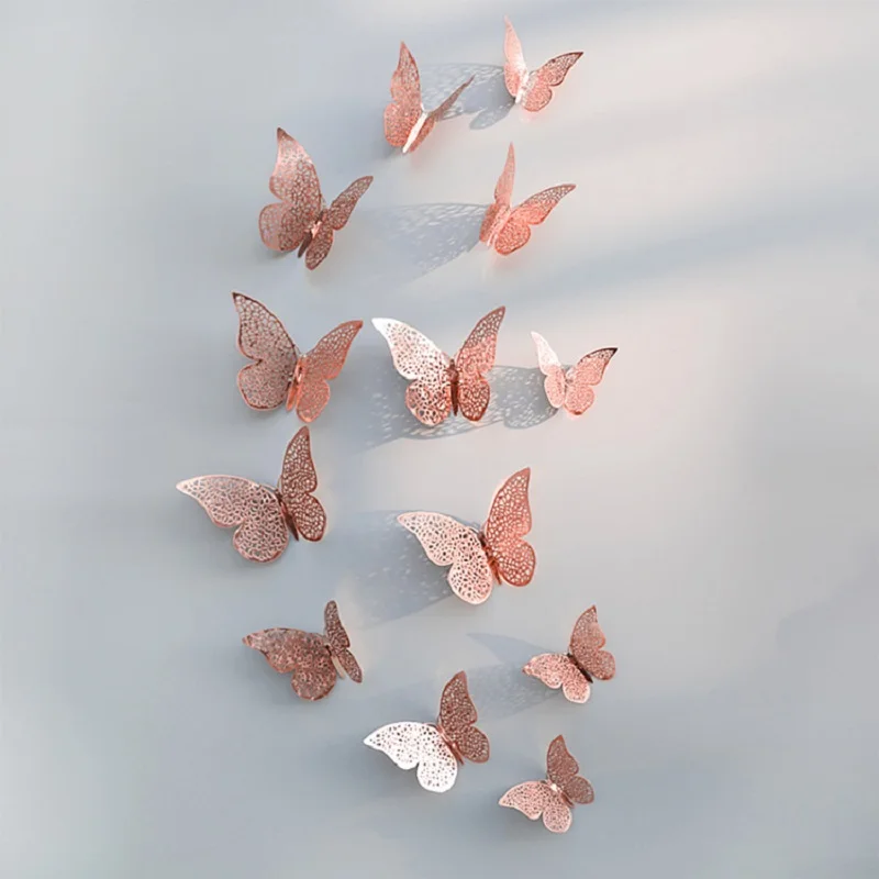3d Butterfly Sticker For Home Decoration DIY Wall Stickers For Kids Rooms&Wedding Party Decor