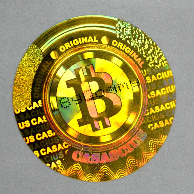 Silver/Gold Color Hologram Sticker with Radium Laser Animation