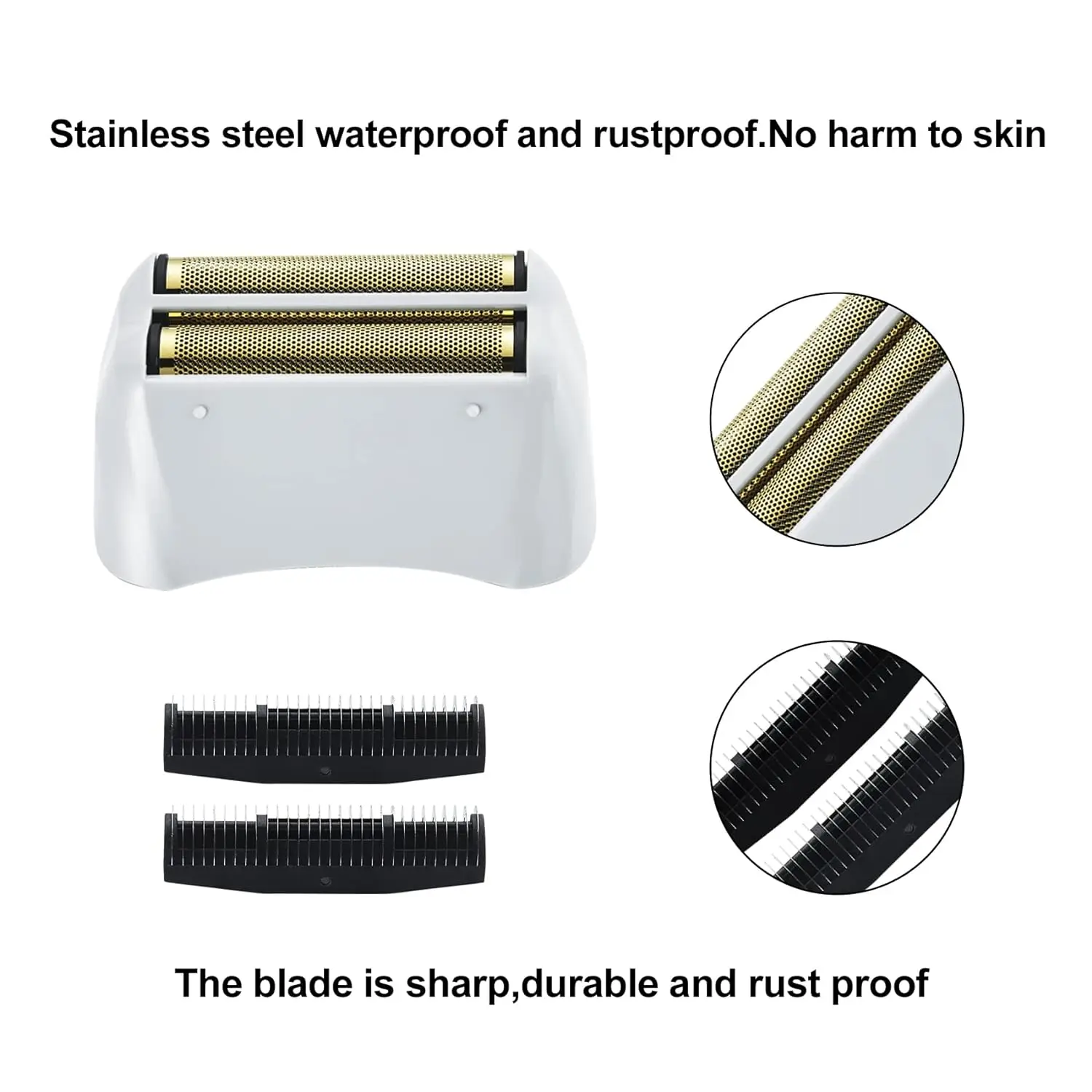 Original Factory Manufacturing ProFoil Replacement Shaver Head Gold Foil Used for Andis 17150/17155/17200 Shaver USB for RV