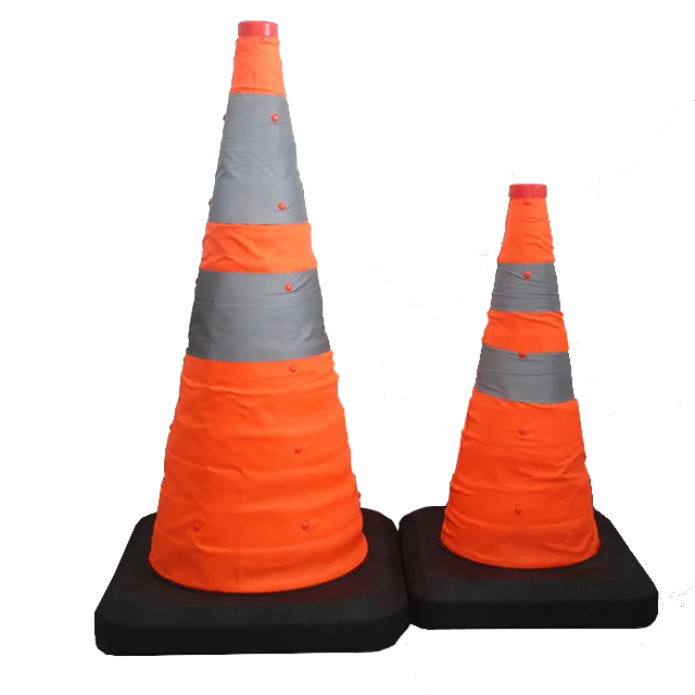 led PVC plastic yellow slovakian construction pylons inflatable folding recycled traffic cones light hat signal parking cones