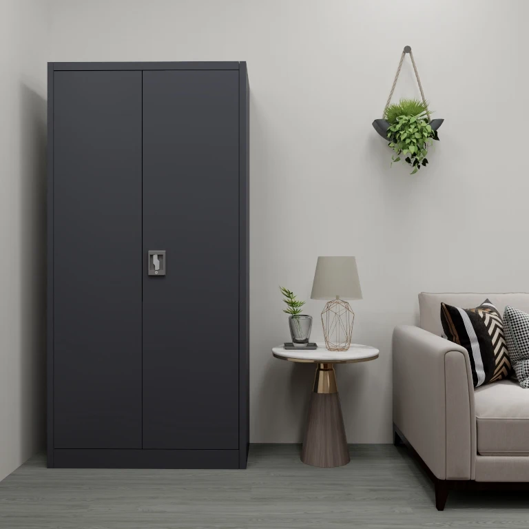 Metal Cabinet Storage 2 Door File Cabinet with Swing Door Office Furniture
