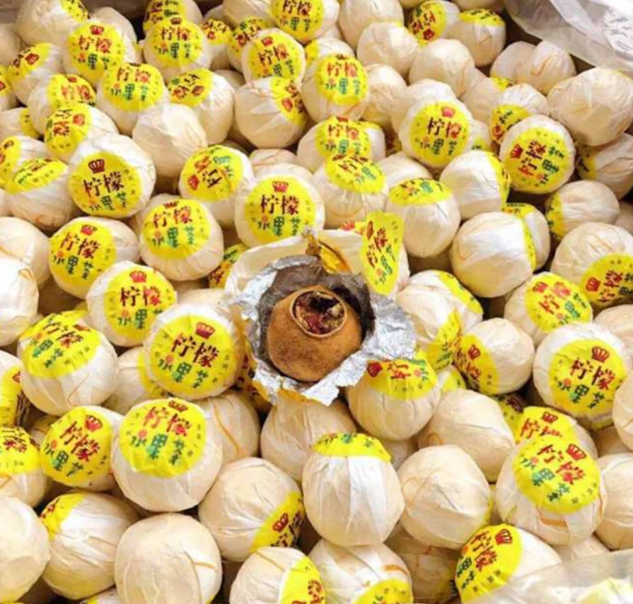 OEM private label mixed fruits  green orange tea whole shape orange tea