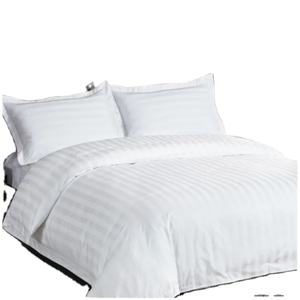 Wholesale bed linen manufacturer T200 T250 white hotel bed sheets