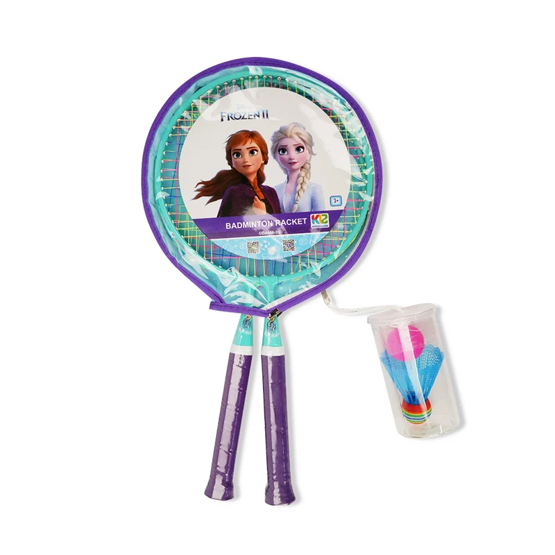 Лидер продаж, детский набор для бадминтона Disney «Холодное сердце» с прочным нейлоновым бадминтоном для девочек