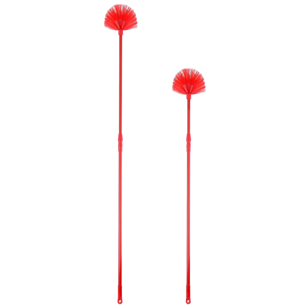 JY1705  Ceiling Broom Round Shape Extension Plastic Sweeping Dustpan Ceiling Broom with telescopic long handle