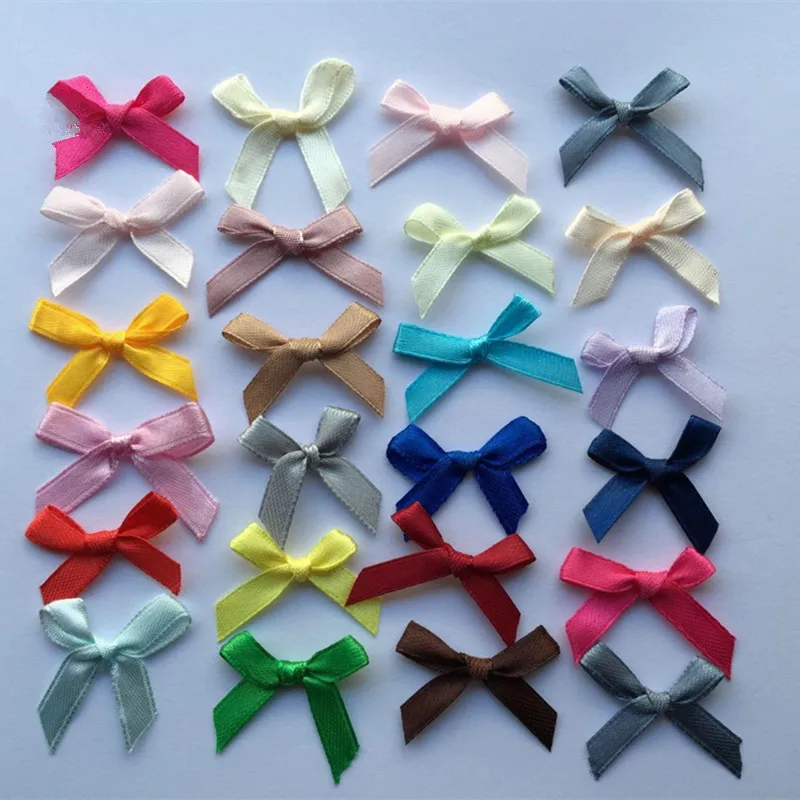Wholesale Handmade Fancy Small Lingerie Satin Ribbon Bows, the size is about 4*4 cm