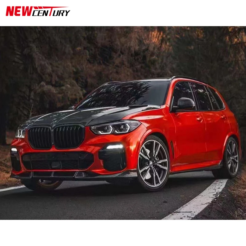 Suitable for BMW X5 G05 F95 hood replacement, carbon fiber style opening