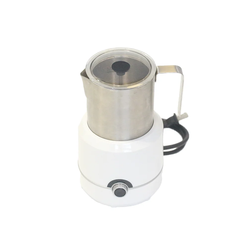 High quality sales 4 in 1 stainless steel electric milk bubbler Detachable silicone spatula Hot/cold milk steamer foam machine