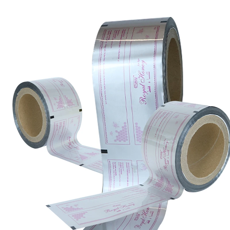 Heat Seal Food Grade Honey Sachet Packaging Roll Film Custom Laminated Aluminum Foil Plastic Bulk Sachets Packaging For Honey