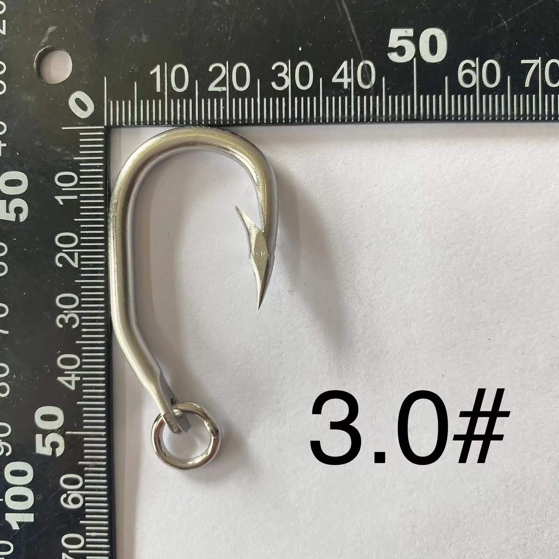 Sea fishing Gear Tuna Trolling Hooks with Rings Fishing Tackle Sea Shark Hooks Circle Hook anzuelos Angelhaken
