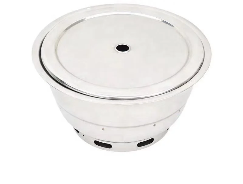 Korean Barbeque Grill  Embedded Table Top Charcoal BBQ Grill For Restaurant