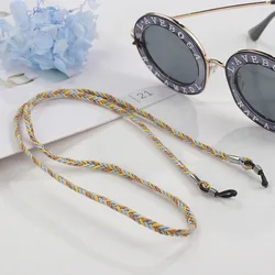 Retro Glasses String Holder Chain Leather Eyeglass Lanyards Straps Cords for Men Handmade Braided Chains Around Neck Cord Strap