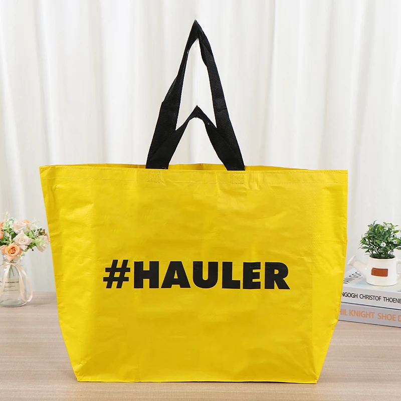 Custom Pattern Eco-Friendly Durable Reusable Shopping Bags Fabric Laminated PP Woven Screen Daily Usage Gift Travel Bag Custom