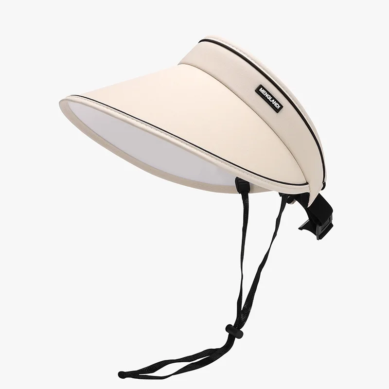 Adults Visor Hat UV Nylon Summer Cap With Adjustable Elastic Headband Shade Hat For Women Beach Visor