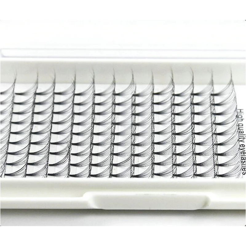 Chinese supplier wholesales High-grade fiber 10P Russian volume lashes individual eyelash extension kit