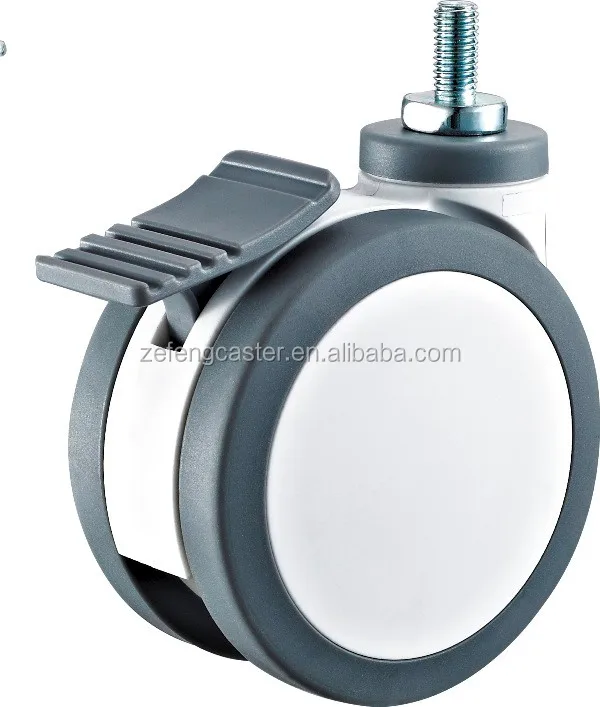 Light-Duty Swivel Stem Medical Plastic Caster