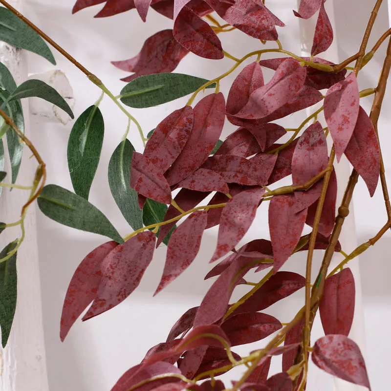 Make 1.7 meter plastic artificial flowers vine silk artificial ivy leaves vine wedding archway flowers home decoration