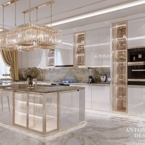 2022 New Model Australia Custom White Lacquer Modern Kitchen Cabinets to UK Sweden