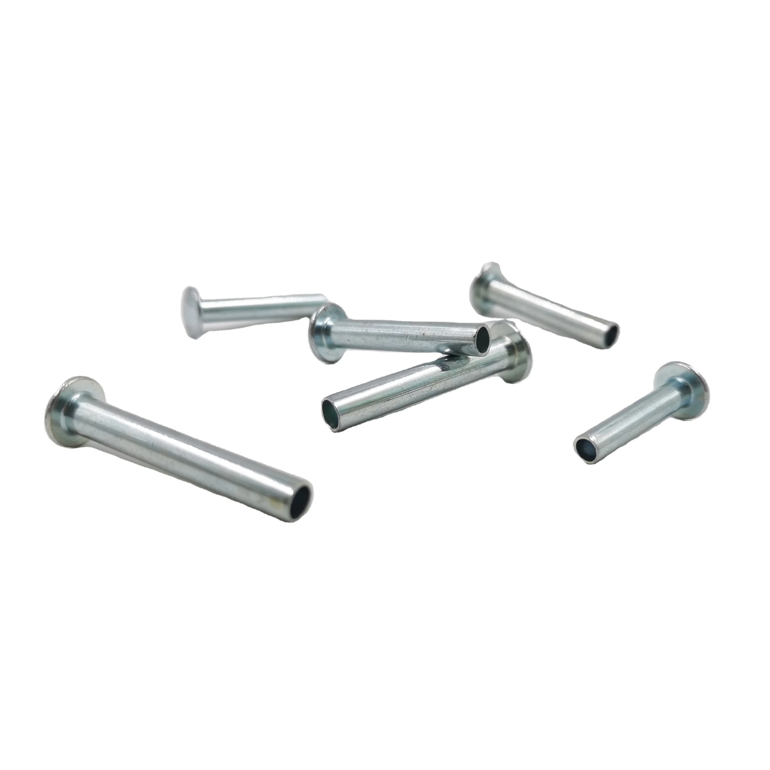 China Factory Round Head Zinc Plated Flat Head Semi Hollow Rivet Custom rivets