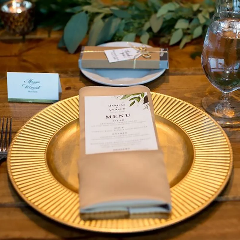 plastic table reef gold rim charger plates wedding decorative rose custom gold beaded charger plate chargers for dinner plates