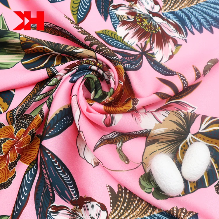 Kahn Good Quality Pure Silk Organic Satin Fabric mulberry