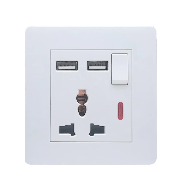  220V 240V 13A Смарт USB великобританская домашнего освещения электрические розетки и переключатель/домашние аксессуары для ванной комнаты настенное usb