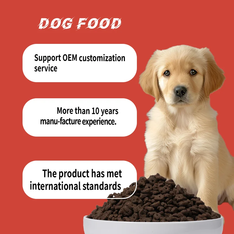 Oem Wholesale Factory 1Kg 1.5Kg 2.5Kg 10Kg Grain Free Chicken Fish Beef Flavor Freeze Dried Dry Dog Food Pet Food For Dog