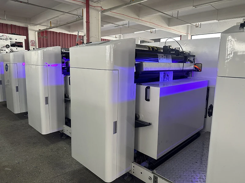 Full servo motors adhesive labels plastic film flexographic printer UV IR 1000mm 6 colors flexo printing machine